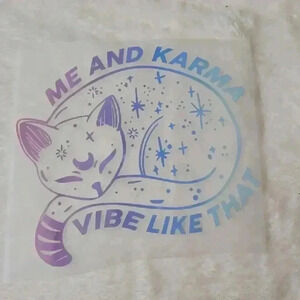Me and Karma Vibe Like That Taylor Swift Dtf Transfer Ready To Press